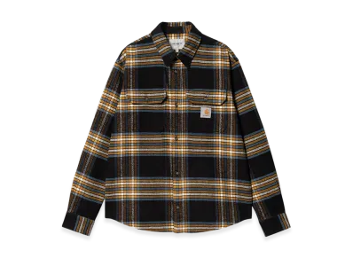Carhartt WIP Hawkins Check Shirt "Black/Prussian Blue"