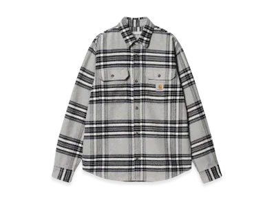 Carhartt WIP Hawkins Check Shirt "Grey Heather/Blue"