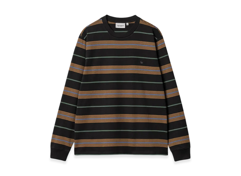 Carhartt WIP Haynes Stripe Long Sleeve T-Shirt "Black"