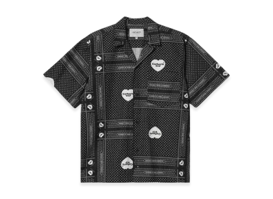 Carhartt WIP Heart Bandana Print Shirt "Black"