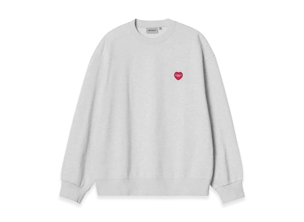Carhartt WIP Heart Patch Sweatshirt "Ash Heather"