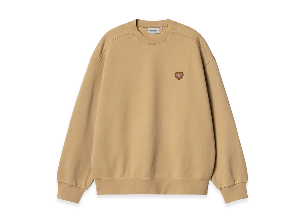 Carhartt WIP Heart Patch Sweatshirt "Dusty Hamilton Brown"