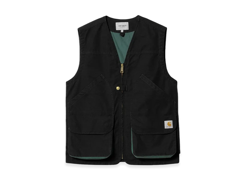 Carhartt WIP Heston Vest "Black/Discovery Green"