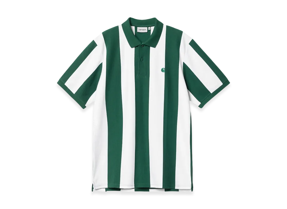 Carhartt WIP Hinton Stripe Polo Shirt "Chervil"