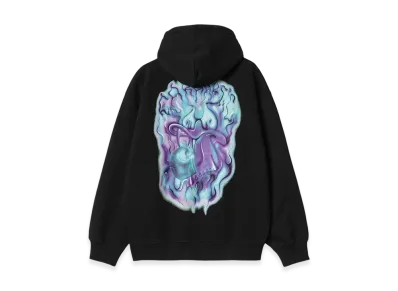 Carhartt WIP Hooded Babybrush Duck Sweatshirt "Black"