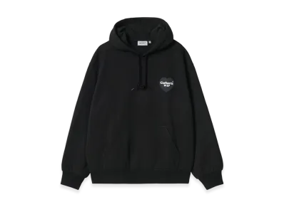 Carhartt WIP Hooded Heart Sweatshirt "Black"