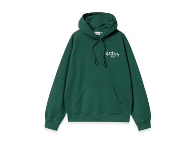 Carhartt WIP Hooded Onyx Script Sweatshirt "Chervil"