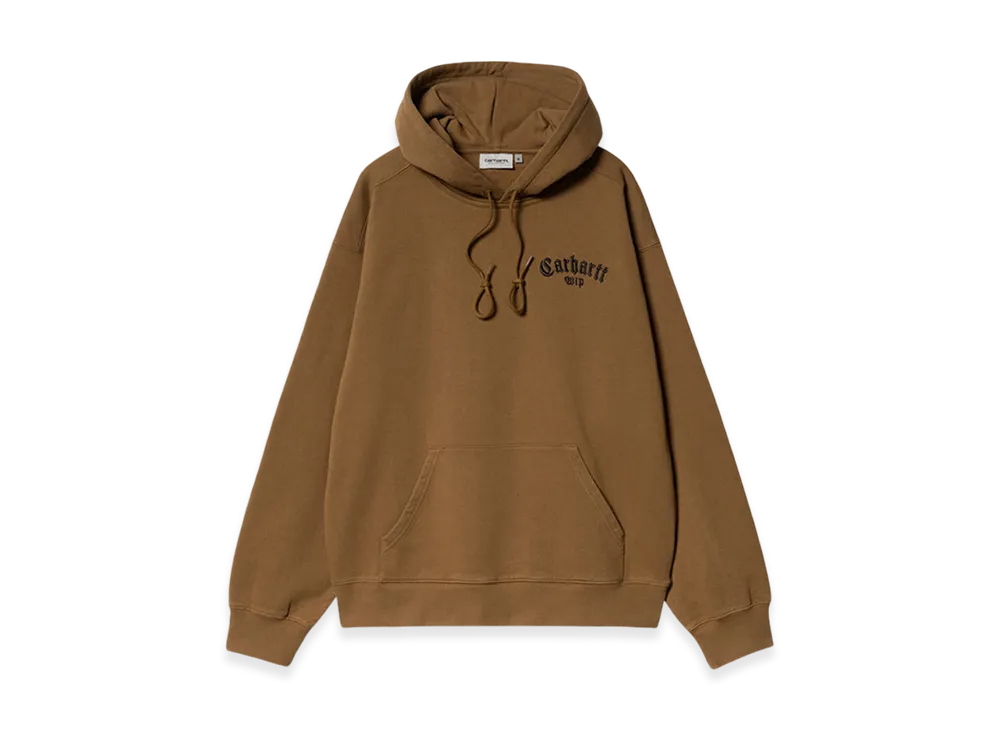 Carhartt WIP Hooded Onyx Script Sweatshirt "Hamilton Brown"