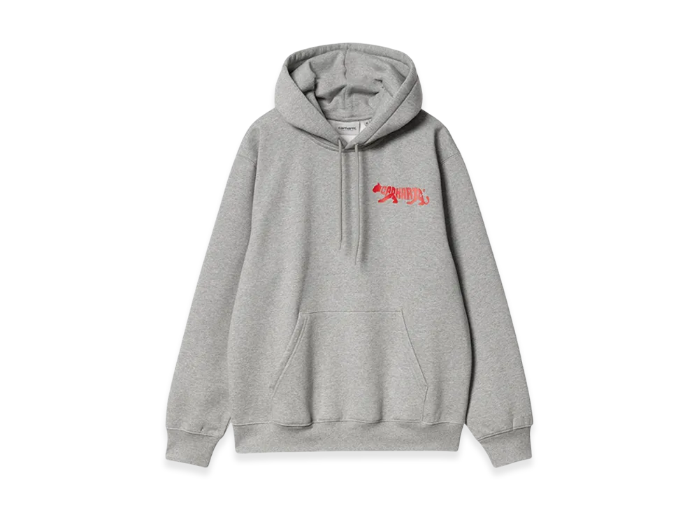 Carhartt WIP Hooded Rocky Script Sweatshirt "Grey Heather"