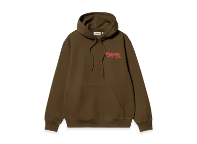 Carhartt WIP Hooded Rocky Script Sweatshirt "Lumber"