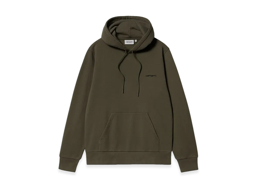 Carhartt WIP Hooded Script Embroidery Sweatshirt "Cypress"