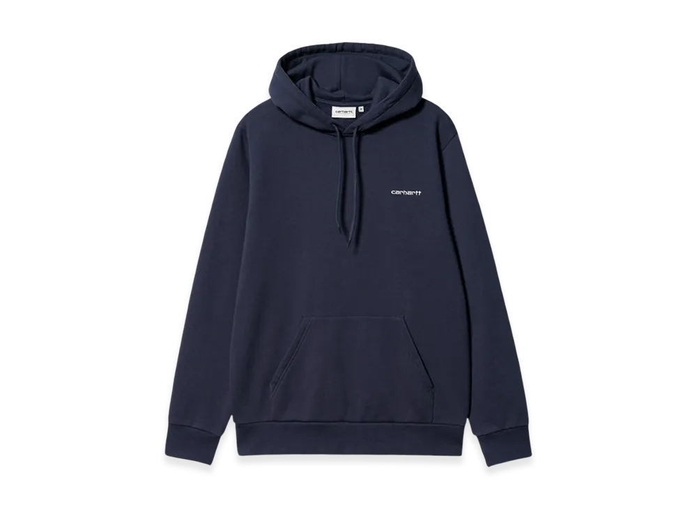 Carhartt WIP Hooded Script Embroidery Sweatshirt "Blue"
