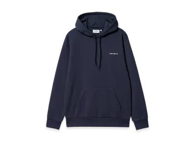 Carhartt WIP Hooded Script Embroidery Sweatshirt "Blue"