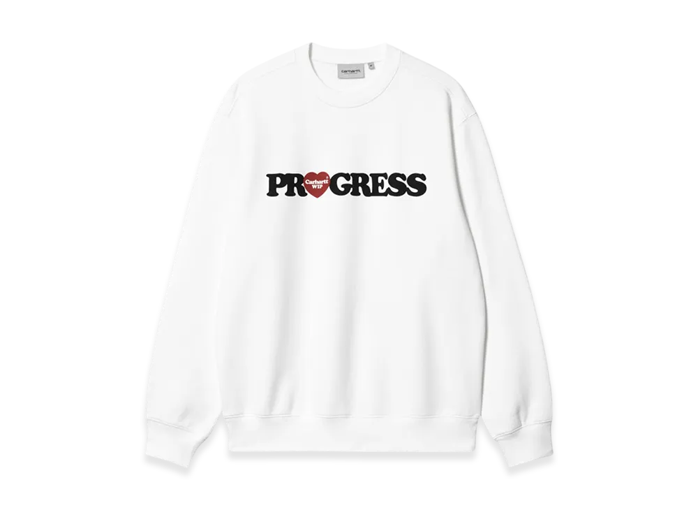 Carhartt WIP I Heart Progress Sweatshirt "White"