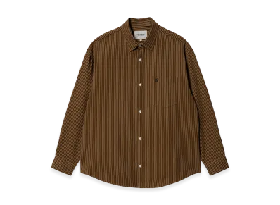 Carhartt WIP Kyle Stripe Shirt "Hamilton Brown/Black"