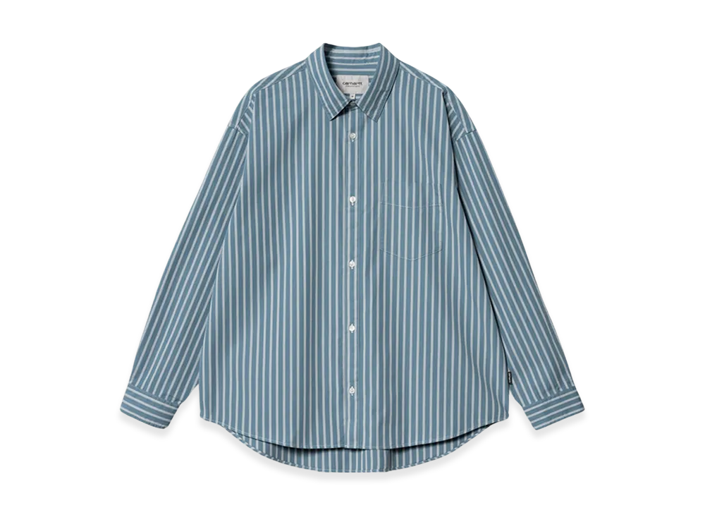 Carhartt WIP Ligety Stripe Shirt "Vancouver Blue/Wax"