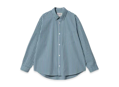 Carhartt WIP Ligety Stripe Shirt "Vancouver Blue/Wax"