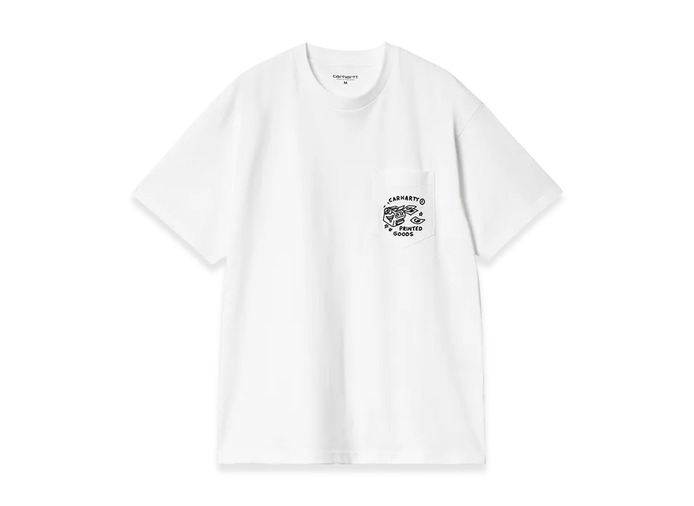 Carhartt WIP Loose Fit S/S Fragments Pocket T-Shirt "White"
