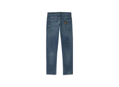 Carhartt WIP Mills Blue Stretch Denim Klondike Pants "Blue Mid Used Wash"