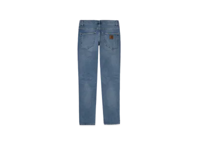 Carhartt WIP Mills Blue Stretch Denim Klondike Pants "Blue Worn Bleached"