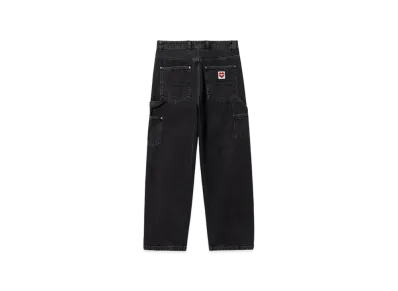 Carhartt WIP Nash Loose Fit Double Knee Pants "Black Stone Washed"