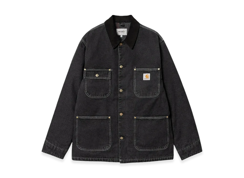 Carhartt WIP Norco Blue Denim OG Chore Coat "Black Stone Washed"