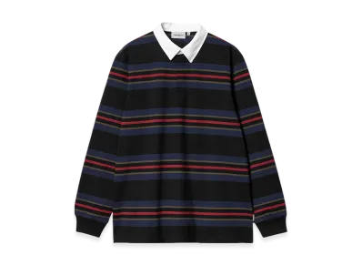 Carhartt WIP Oregon Stripe Rugby Shirt "Black"