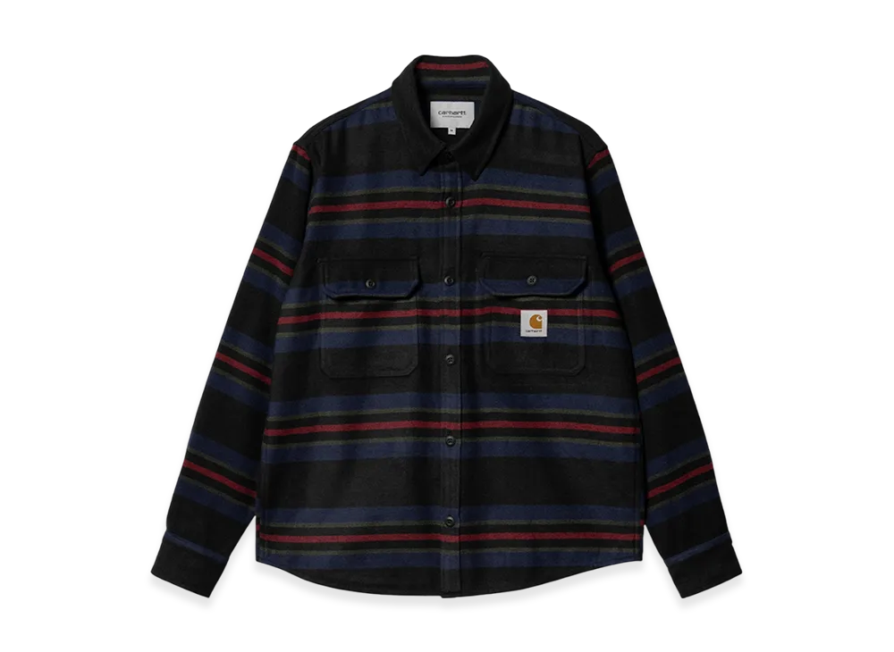 Carhartt WIP Oregon Stripe Shirt Jacket "Black"