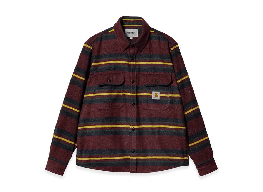 Carhartt WIP Oregon Stripe Shirt Jacket "Bordeaux"