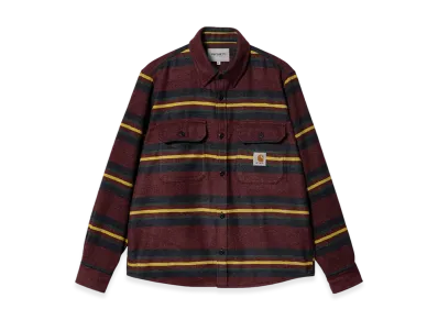 Carhartt WIP Oregon Stripe Shirt Jacket "Bordeaux"