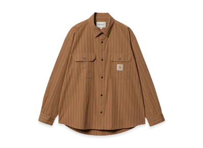 Carhartt WIP Orlean Stripe Shirt "Hamilton Brown/Black"