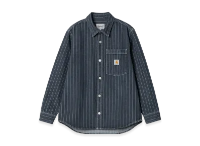 Carhartt WIP Orlean Stripe Shirt Jacket "Blue/White Stone Washed"