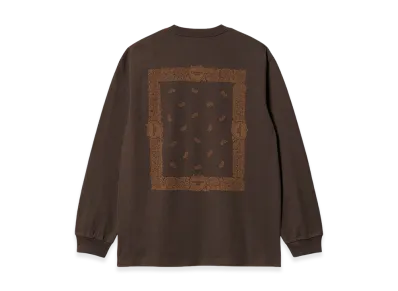 Carhartt WIP Paisley Long Sleeve T-Shirt "Buckeye/Deep Hamilton Brown"