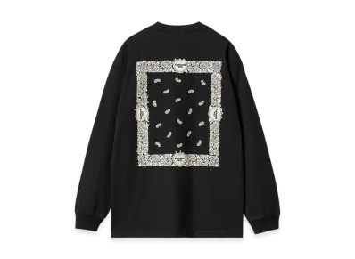 Carhartt WIP Paisley Long Sleeve T-Shirt "Black/Wax"