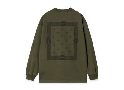 Carhartt WIP Paisley Long Sleeve T-Shirt "Plant/Black"