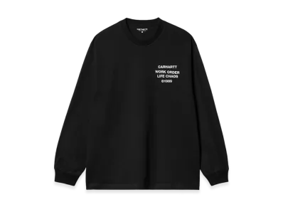Carhartt WIP Reverse Hammer Long Sleeve T-Shirt "Black"