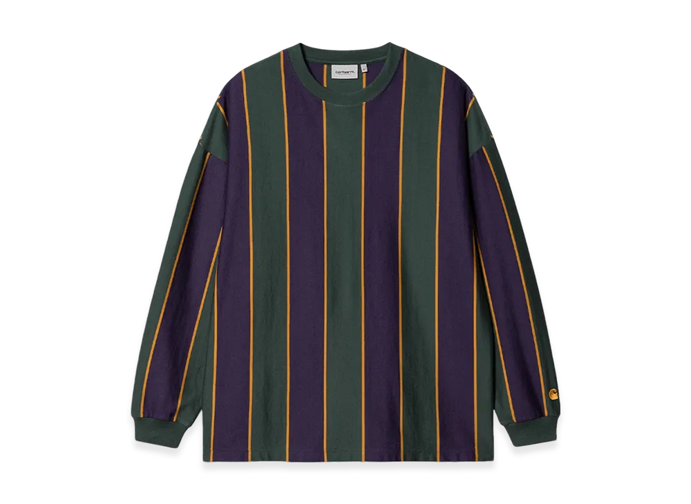 Carhartt WIP Ruben Long Sleeve T-Shirt "Discovery Green/Cassis"