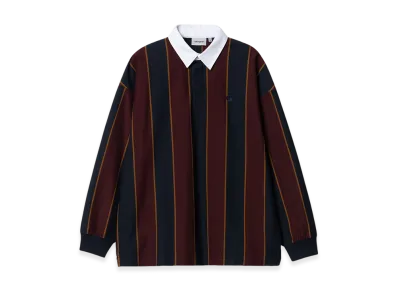 Carhartt WIP Ruben Stripe Rugby Shirt "Dark Navy/Amarone"