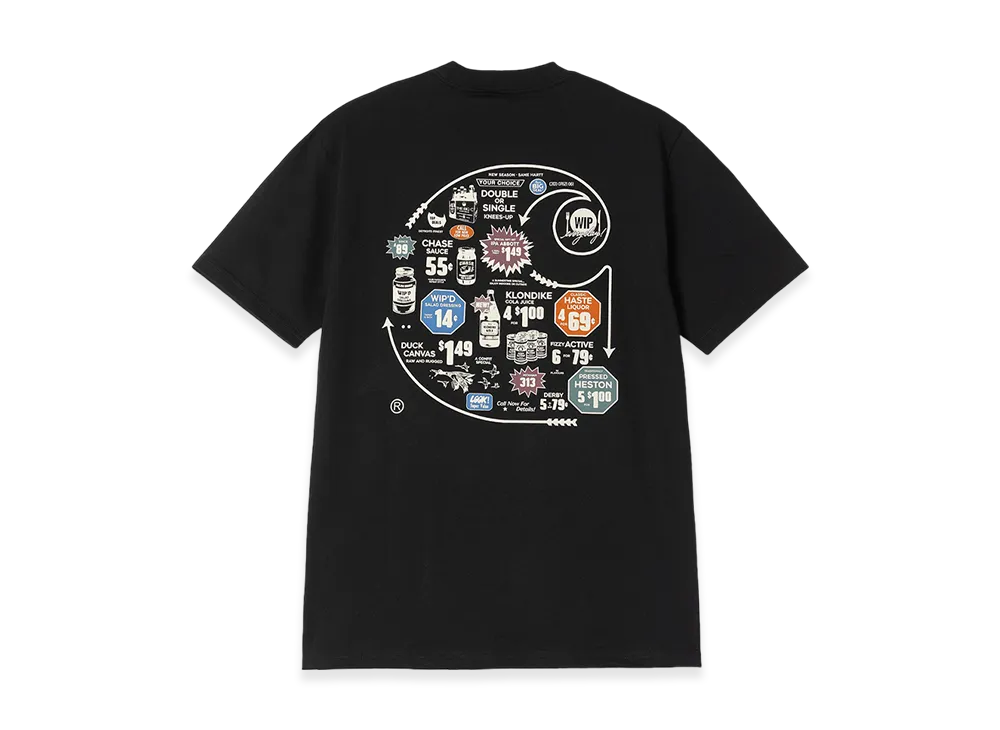 Carhartt WIP S/S Catalogue C Logo T-Shirt Catalogue "Black"