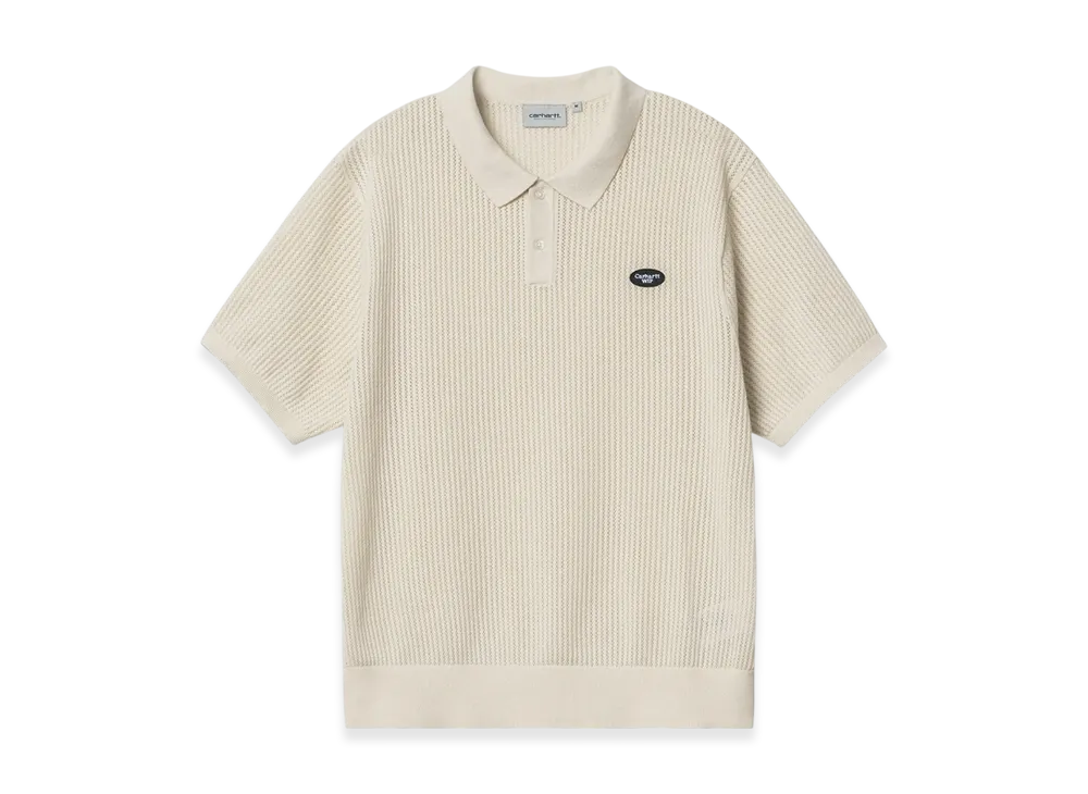 Carhartt WIP S/S Kenway Knit Polo "White Swan"