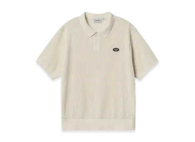 Carhartt WIP S/S Kenway Knit Polo "White Swan"