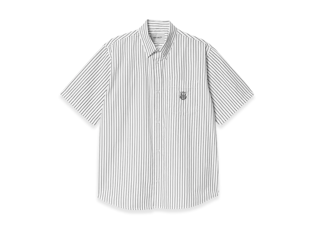 Carhartt WIP S/S Linus Stripe Shirt "Black/White"