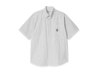 Carhartt WIP S/S Linus Stripe Shirt "Black/White"