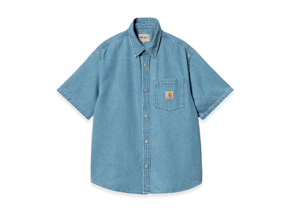 Carhartt WIP S/S Ody Denim Shirt "Blue Stone Bleached"