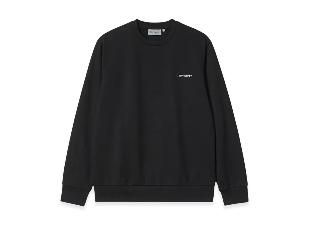 Carhartt WIP Script Embroidery Sweatshirt "Black"