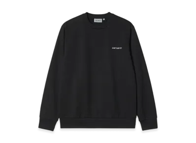 Carhartt WIP Script Embroidery Sweatshirt "Black"