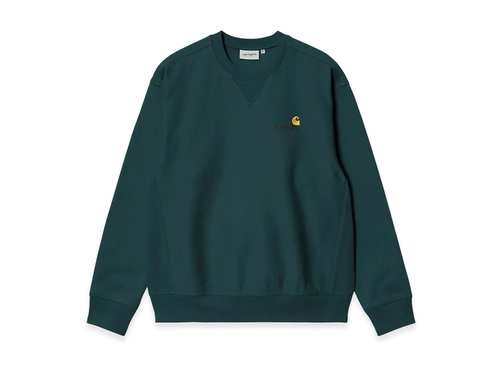 Carhartt WIP American Script Sweat "Deep Lagoon"