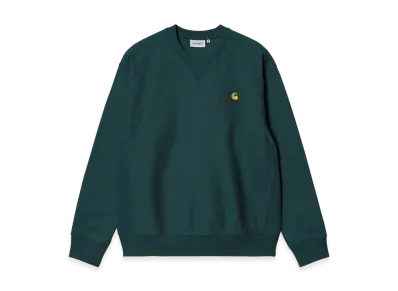 Carhartt WIP American Script Sweat "Deep Lagoon"