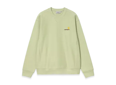 Carhartt WIP American Script Sweat "Pale Olive"
