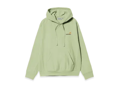 Carhartt WIP Hooded American Script Sweat "Pale Olive"